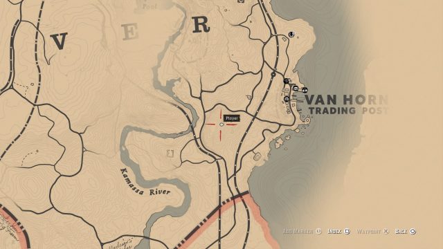 Red Dead Redemption 2 Poisonous Trail Map - Location 3