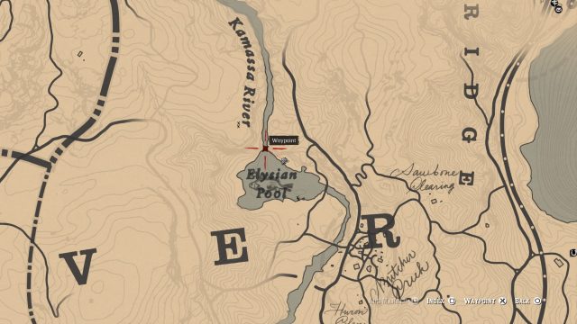 Red Dead Redemption 2 Poisonous Trail Map - Location 4