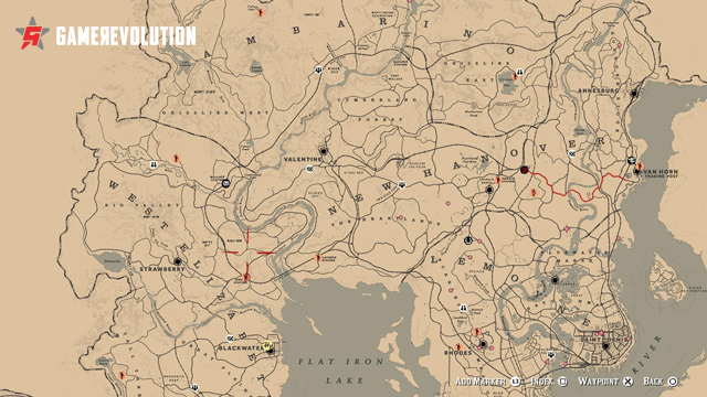 Red Dead Online Map - View the Full RDR2 Online Map - GameRevolution