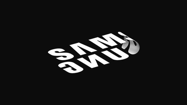 The Samsung foldable phone was teased with this play on the Samsung logo.