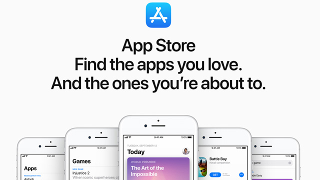 The Apple App Store web page is up.