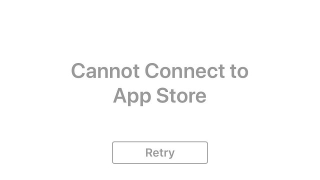 App Store Down: cannot connect to App Store.