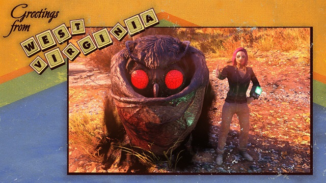 Players Have Found Mothman in Fallout 76 , And He Seems Like A Cool Dude