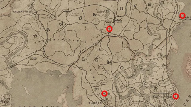 Red Dead Redemption 2 where to sell Gold Bars - Fence locations