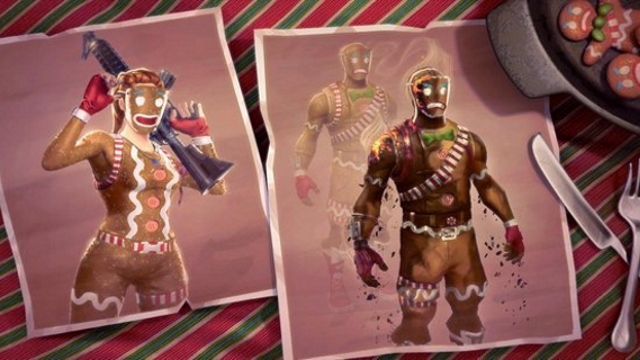 Fortnite gingerbread man sales figure