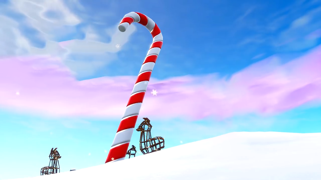 Fortnite Giant Candy Cane Locations Map GameRevolution
