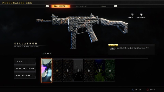 Black Ops 4 Killathon Reactive Camo