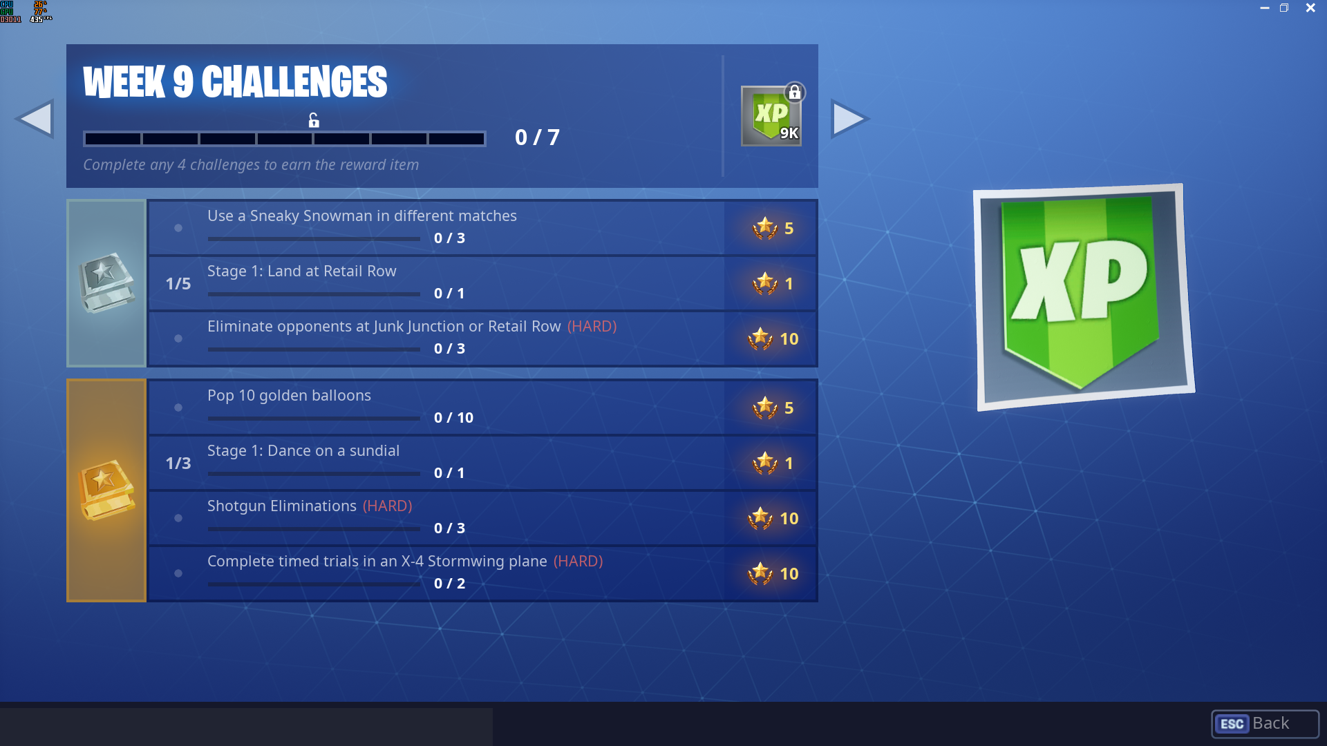 fortnite season 7 week 9 challenges