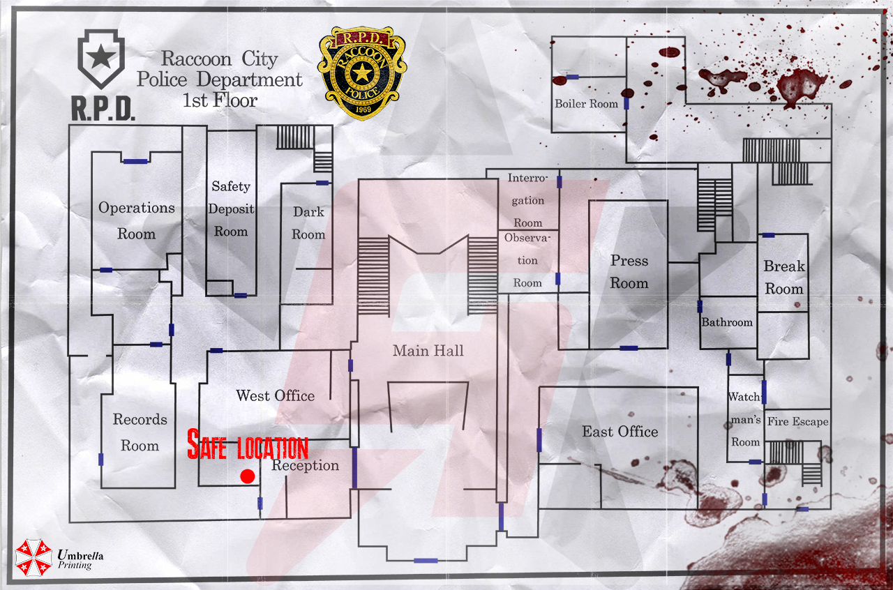 safe code resident evil 2 west office