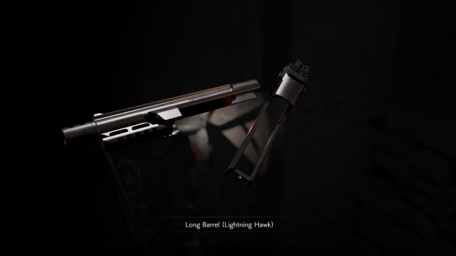 Resident Evil 2 Lightning Hawk Magnum long barrel scope