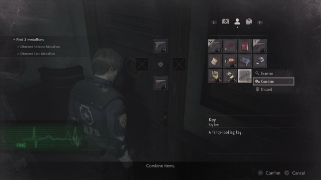Resident Evil 2 remake discard items