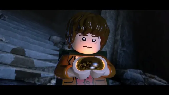 LEGO Lord of the Rings Frodo with the One Ring.