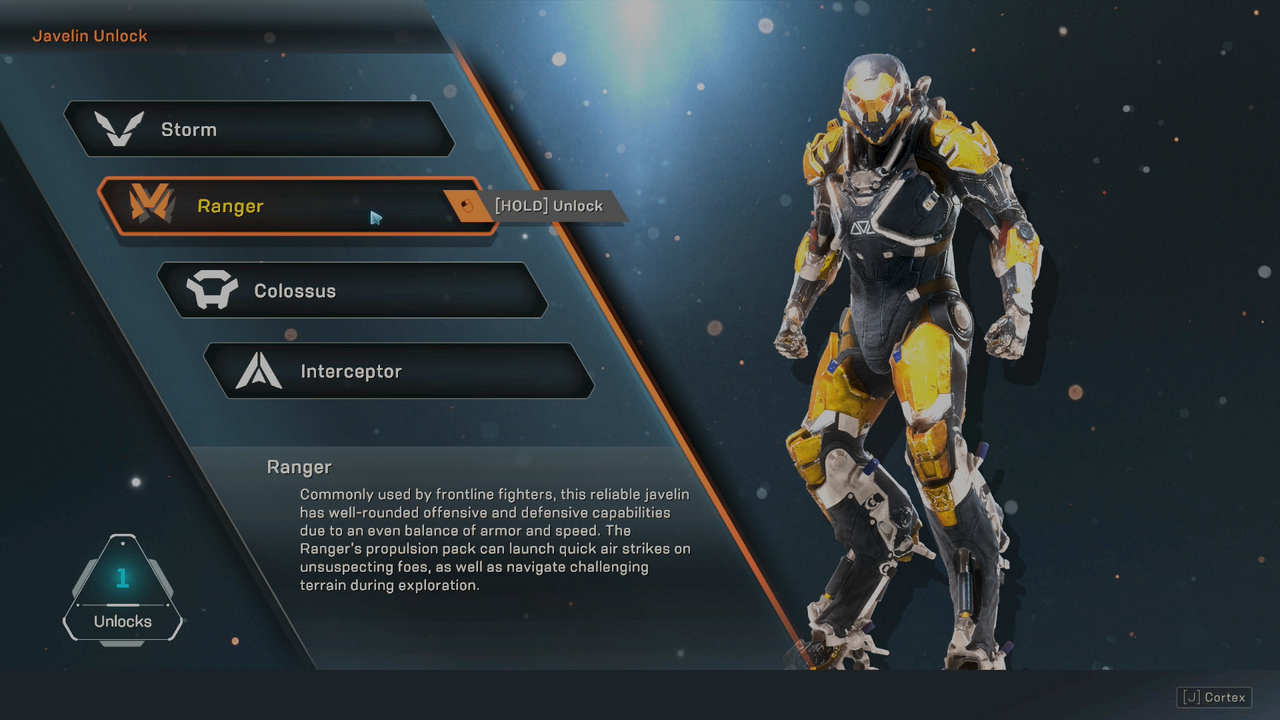 Anthem Best Javelin Which Javelin should I pick first? GameRevolution