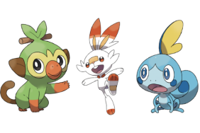 Pokemon Sword and Shield Starter Pokemon Grookey Scorbunny Sobble
