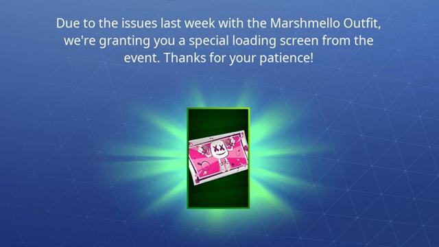 Fortnite Marshmello loading screen