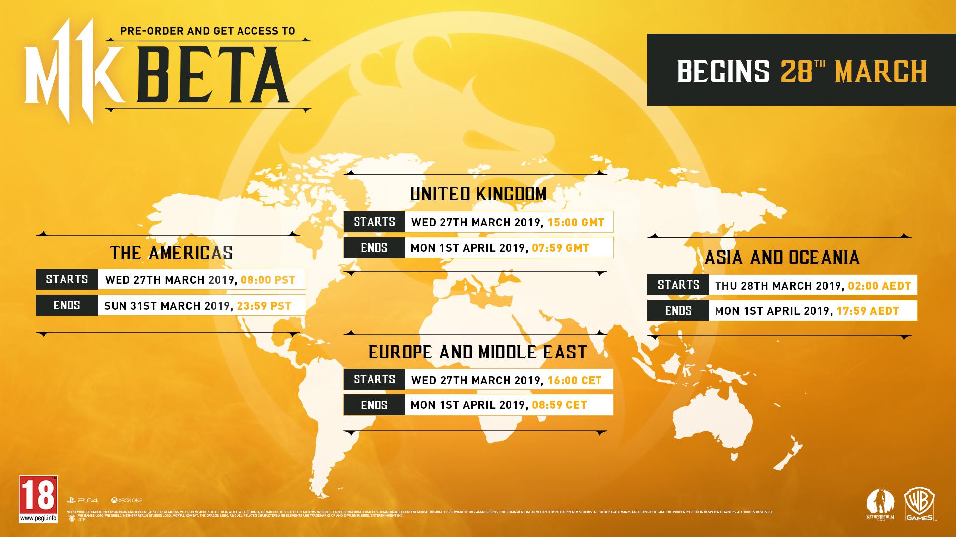 Mortal Kombat 11 online stress test beta codes going out now, here's what  to expect if you get in