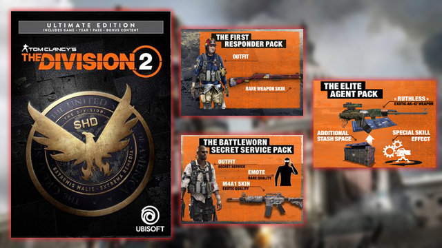 The Division 2 Ultimate Edition Content