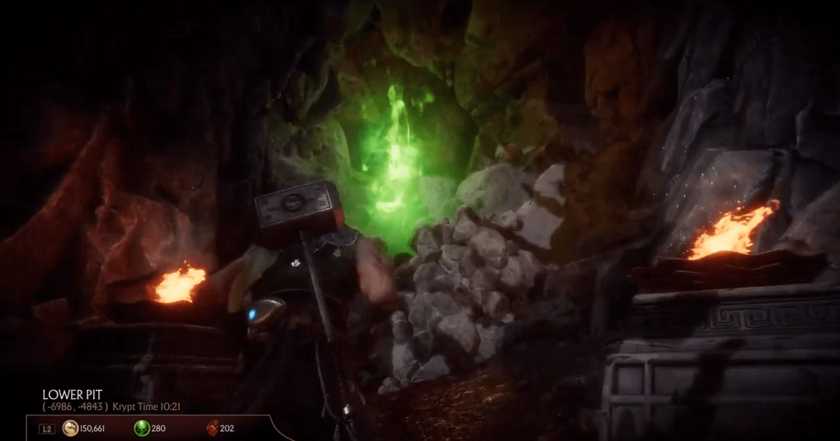 Mortal Kombat 11 Krypt Unlock Green Orbs Open green orbs with Ermac