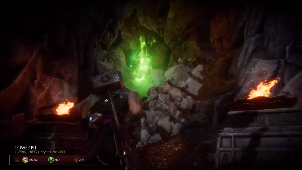 Mortal Kombat 11 Krypt Unlock Green Orbs Open green orbs with Ermac's