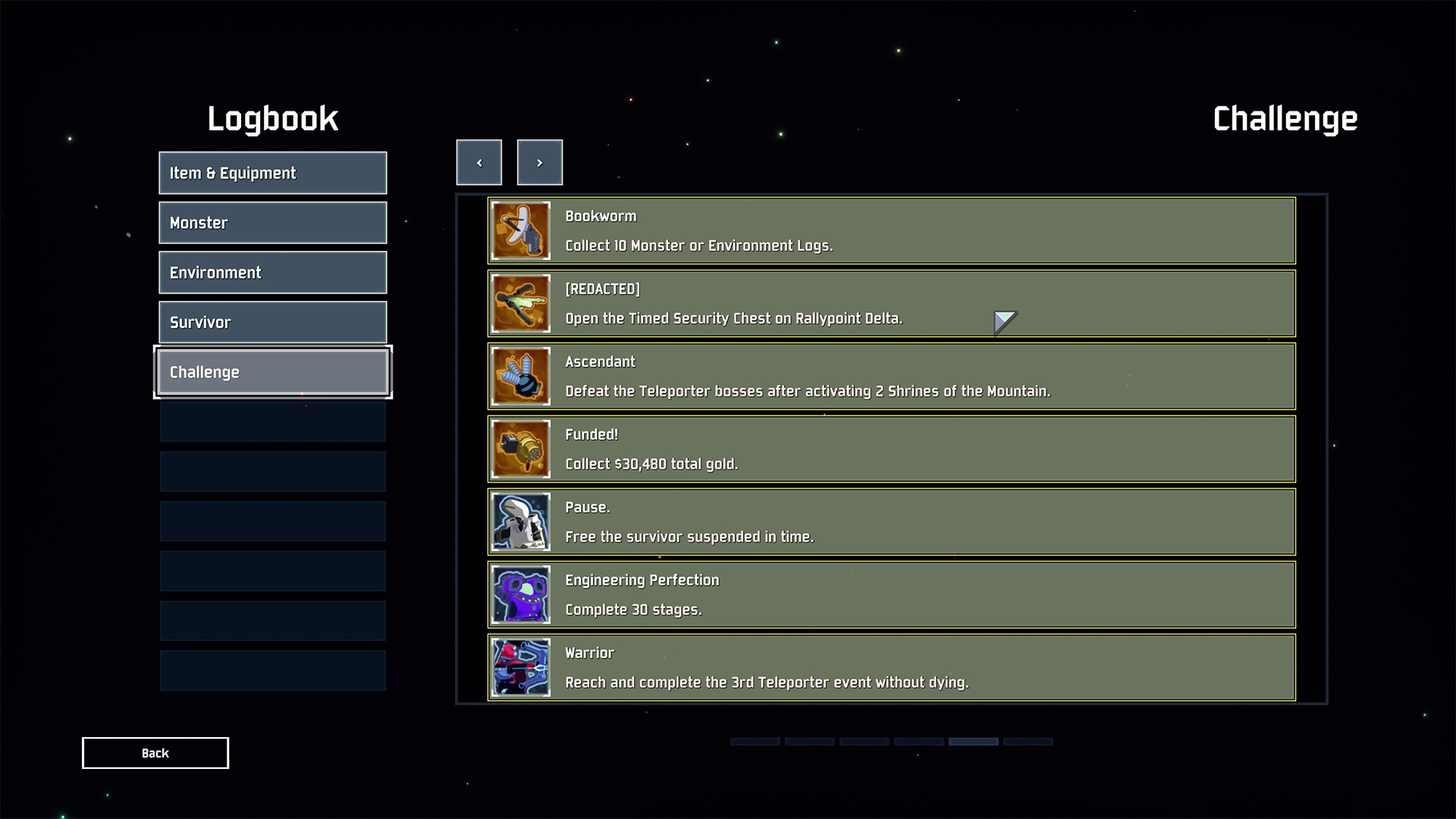 Complete Redacted Achievement in Risk of Rain 2 Open the Timed