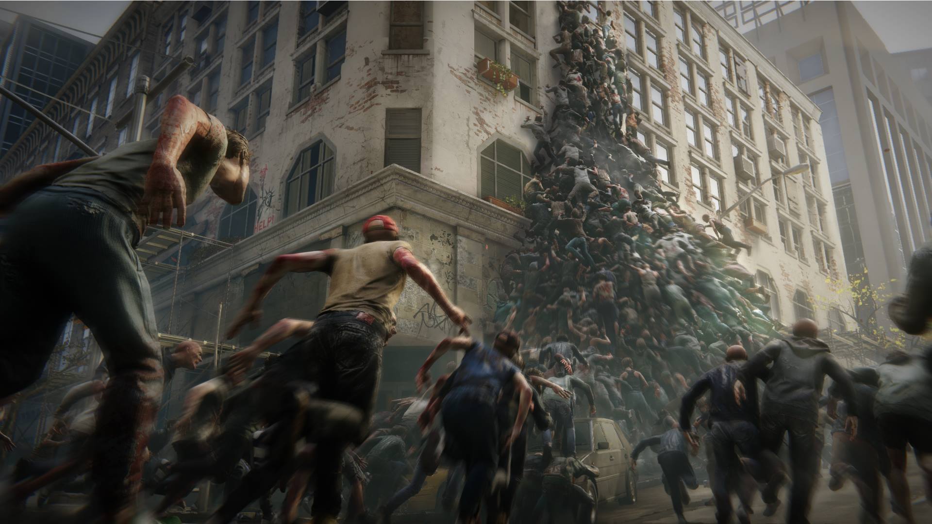 World War Z - Zombie swarms - crowd control