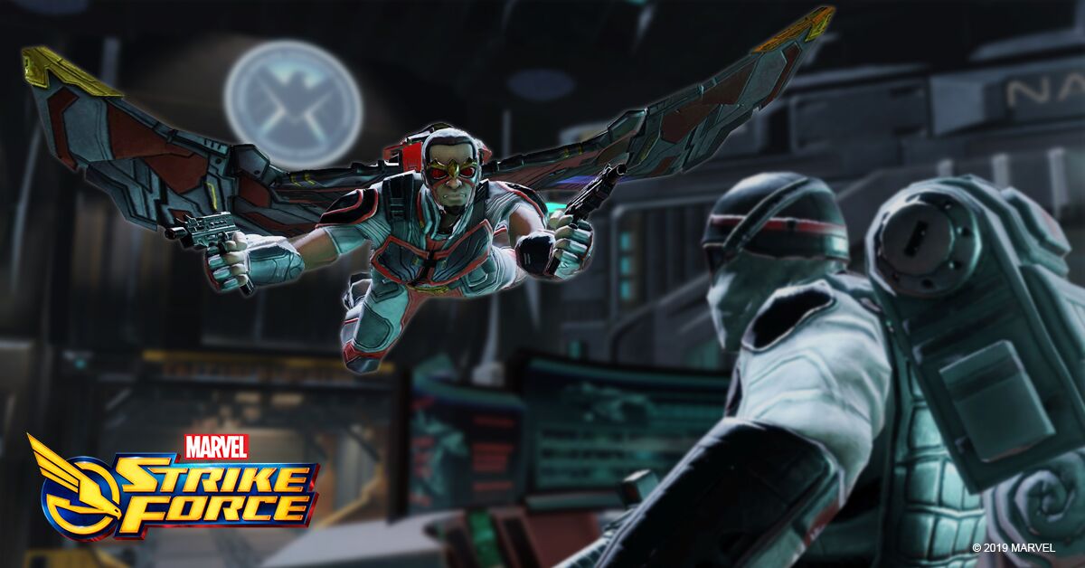 falcon fighting marvel strike force