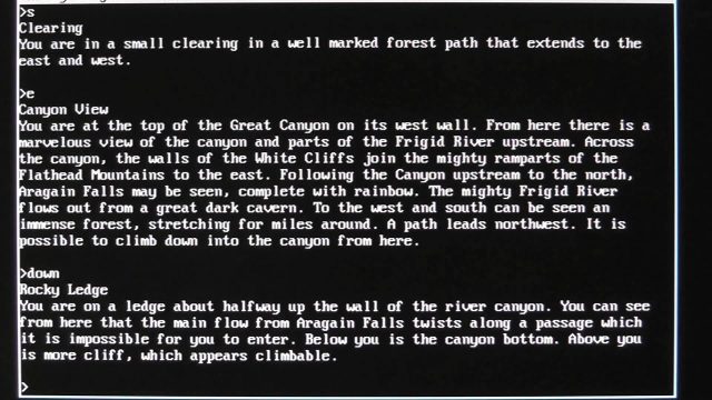 Zork gameplay screenshot