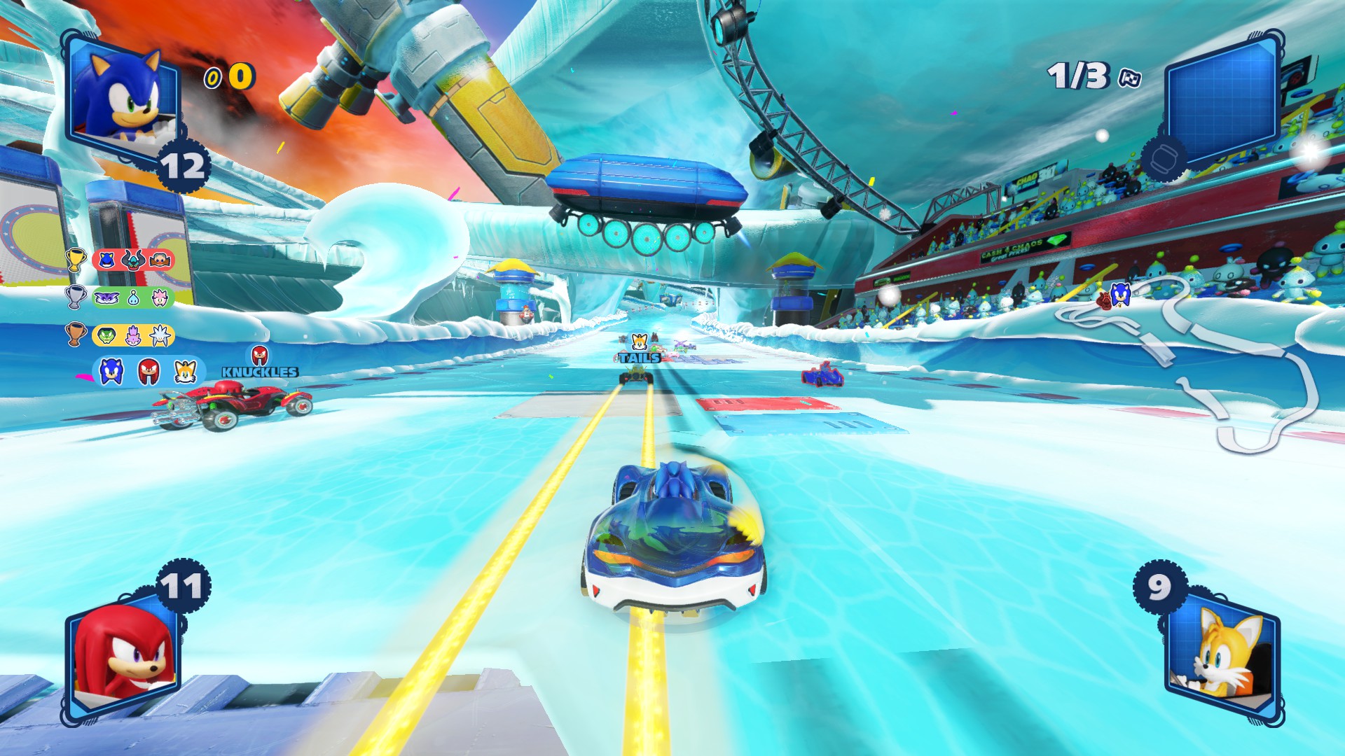 Team Sonic Racing vs Sonic All-Stars Racing race