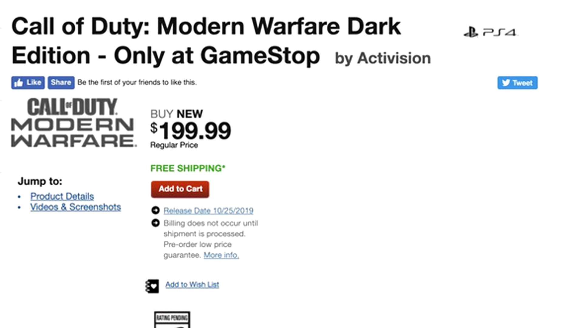 Call of Duty Modern Warfare Dark Edition | What pre-order bonuses are ...