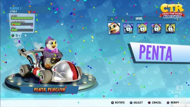 Crash Team Racing Nitro-Fueled Penta Penguin