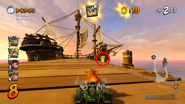 CTR Challenge Crash Cove | CTR Tokens location crash team racing nitro-fueled