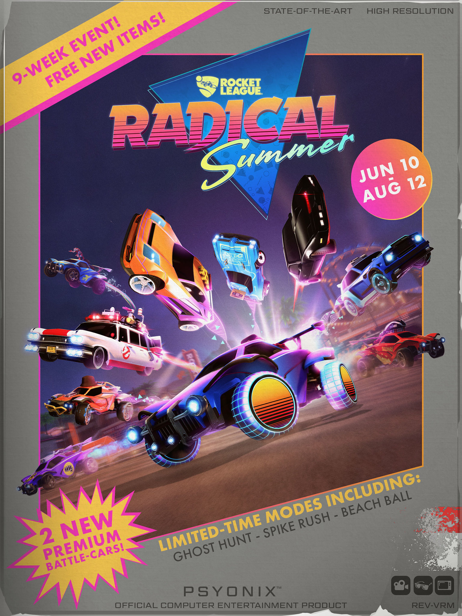 Rocket League Radical Summer's most excellent poster