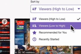 Twitch Viewers Low to High filter