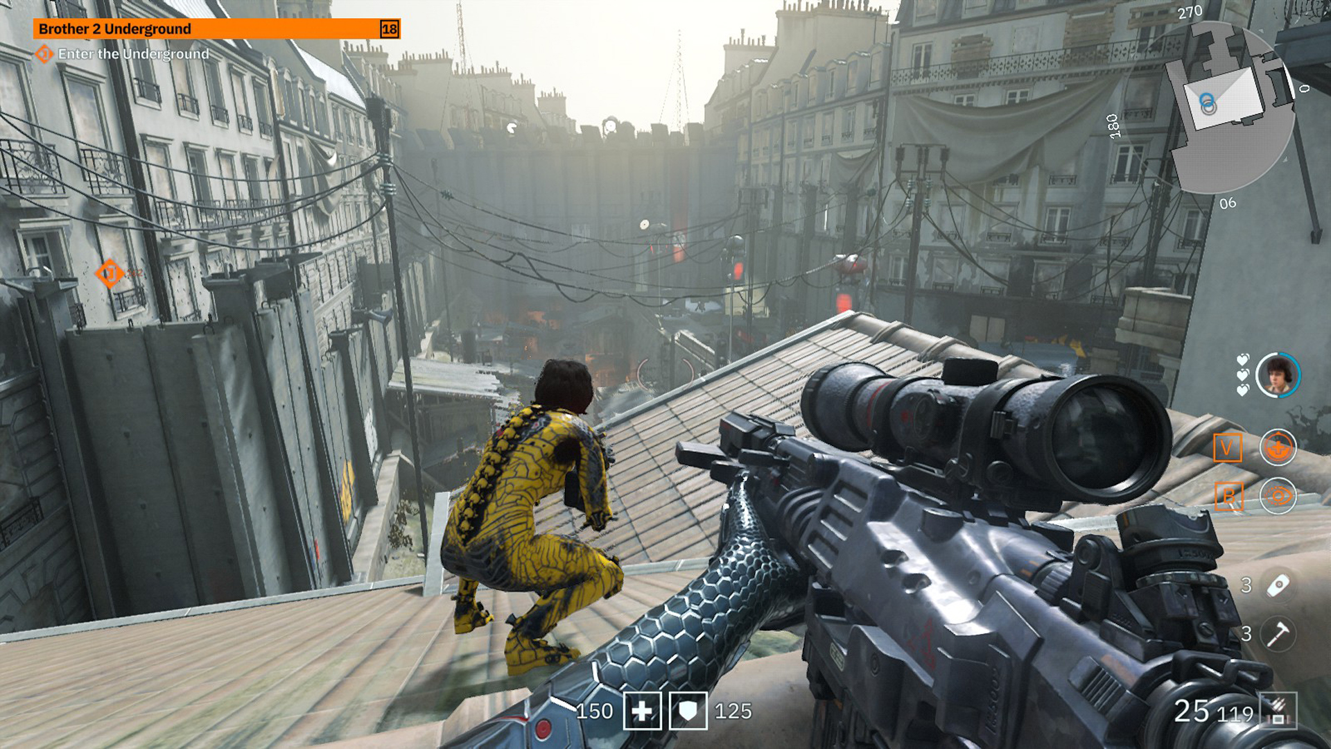 Wolfenstein Youngblood stealth rooftop