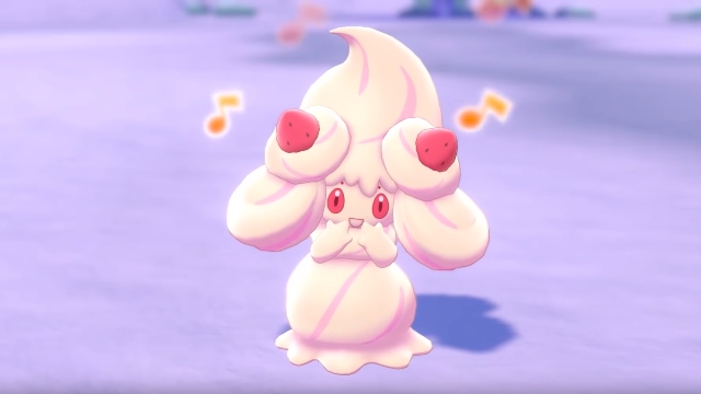 pokemon sword and shield alcremie close-up
