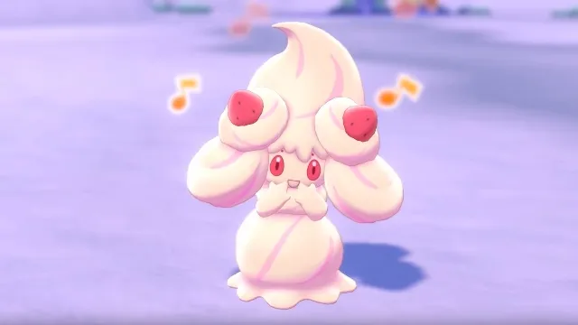 pokemon sword and shield alcremie close-up