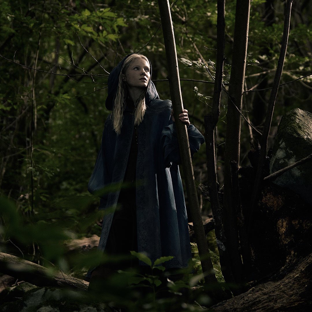Freya Allan as a younger Ciri