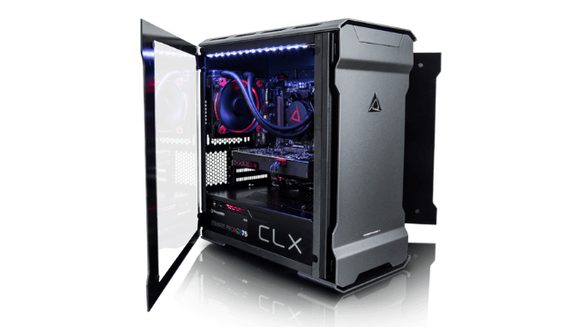 Cybertron CLX Ra Pre-Built Desktop Review Case Open