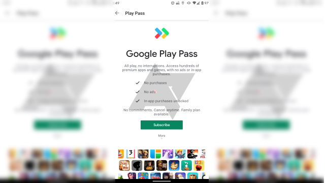 Google Play Pass Games List