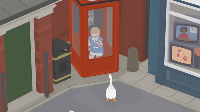 untitled goose game trap the boy in the phone booth