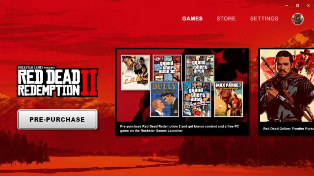 Red Dead Redemption 2 PC pre-load Rockstar Launcher
