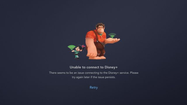 Disney Plus unable to connect error