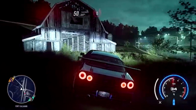 Need for Speed Heat haunted barn location