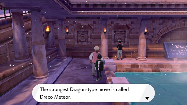 Pokemon Sword and Shield Draco Meteor Tutor location