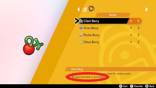 Pokemon Sword and Shield best curry Coordinate berry flavors