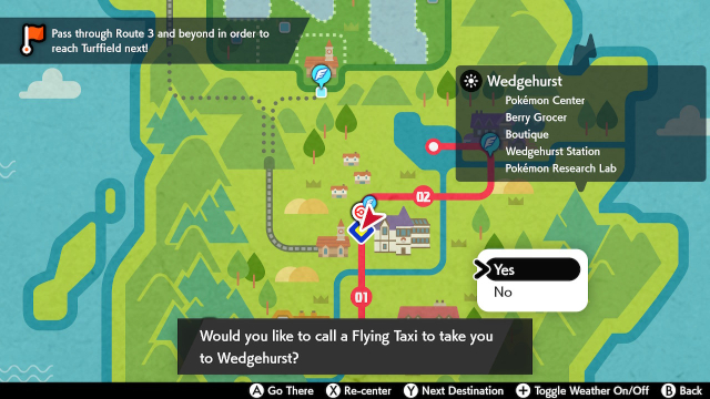 Pokemon Sword and Shield how to fast travel map