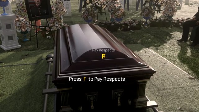 Press F to pay respect