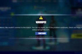 Fortnite Whoops! error