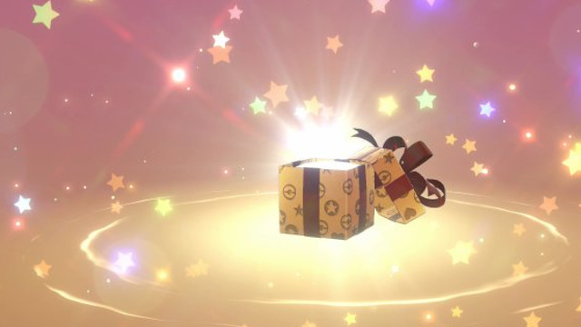 Pokemon Sword and Shield Mystery Gift codes gift box
