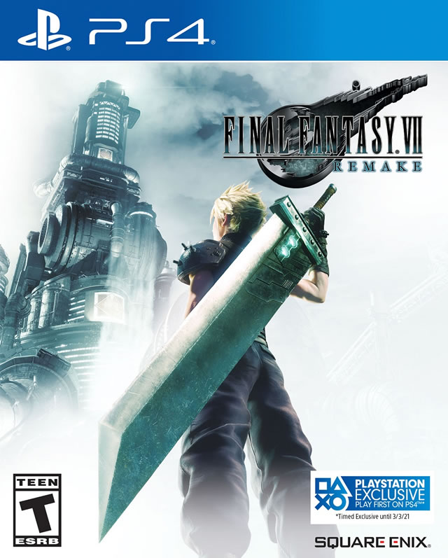 is final fantasy 7 remake a ps4 exclusive box art cover